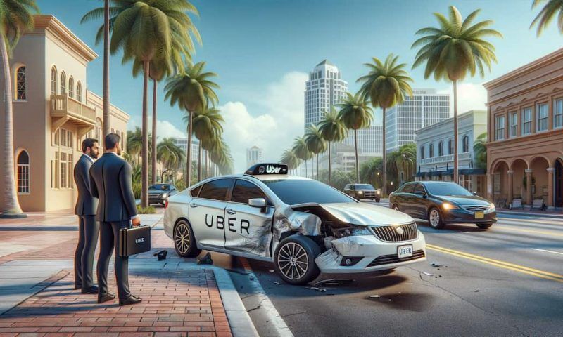determining liability in an uber accident case in west palm beach